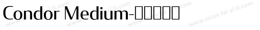 Condor Medium字体转换